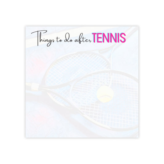 Things to do before Tennis Post-it® Note Pads | Pink