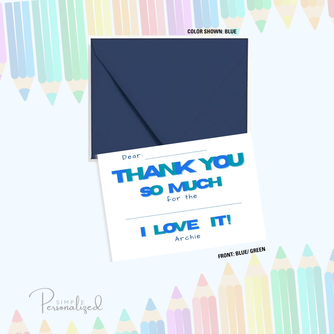 Fill in the blank Thank You Stationary